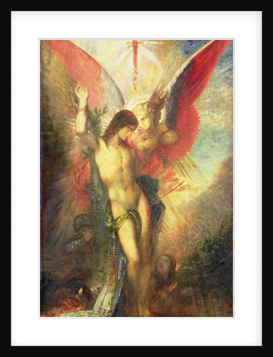 St. Sebastian and the Angel, c.1876 by Gustave Moreau