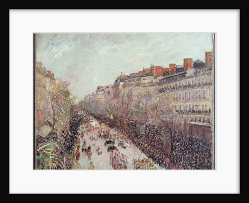 Mardi Gras on the Boulevards, 1897 by Camille Pissarro
