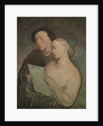Two Singers, c.1850-60 by Honore Daumier