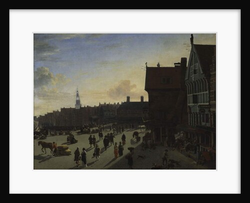 The Dam and Damrak, Amsterdam, c.1663 by Jan van der Heyden