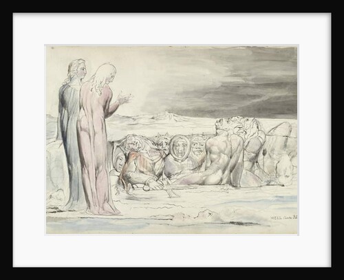 The Circle of Traitors: Alberti Brothers by William Blake
