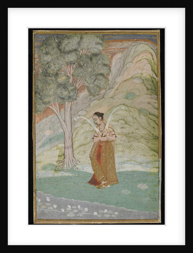 Gauri Ragini, Manuscript folio, late 18th century by Indian School