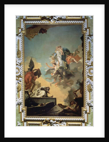The Virgin of Carmel Giving the Scapula to the Blessed Simon Stock, 1740's by Giovanni Battista (1696-1770) Tiepolo