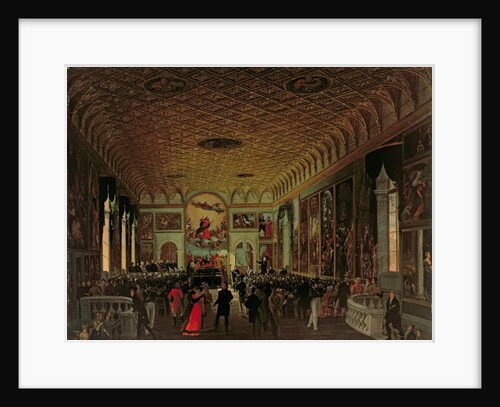 Commemoration of Antonio Canova in the Sala dell'Assunta in the Accademia Galleries by Giuseppe Borsato