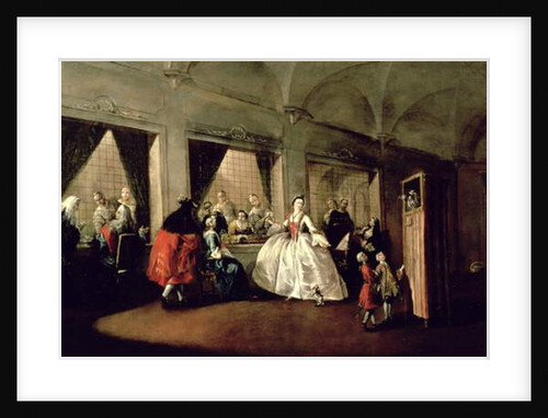 The Parlour of the San Zaccaria Convent by Francesco Guardi