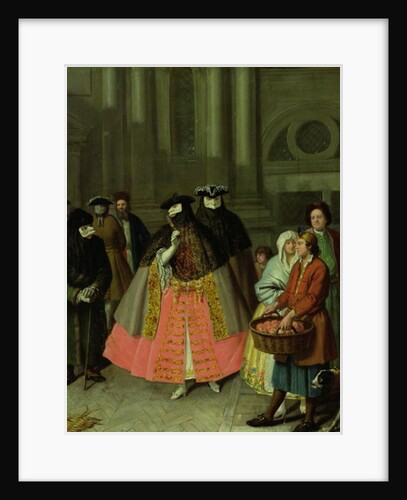 Conversation with masks or the Apples Seller, 1750-60 by Alessandro Longhi