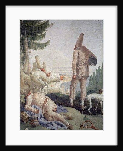 Pulcinella on Holiday by Giandomenico Tiepolo