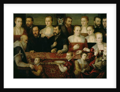 Portrait of a Large Family by Cesare Vecellio
