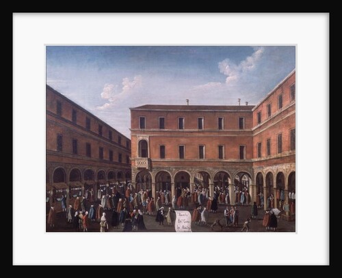 The Bancho del Giro in the Rialto, Venice by Gabriele Bella