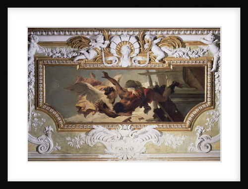 An Angel Saving a Falling Craftsman from Collapsing Scaffolding by Giovanni Battista Tiepolo