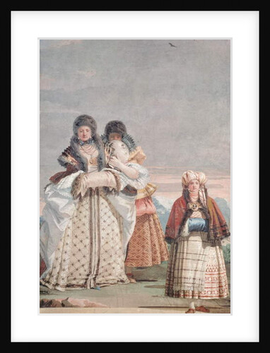 A Winter Stroll by Giandomenico Tiepolo