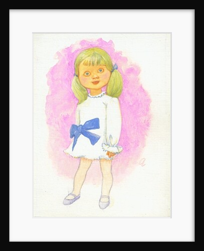 Little Girl with Bow, 1970s by George Adamson