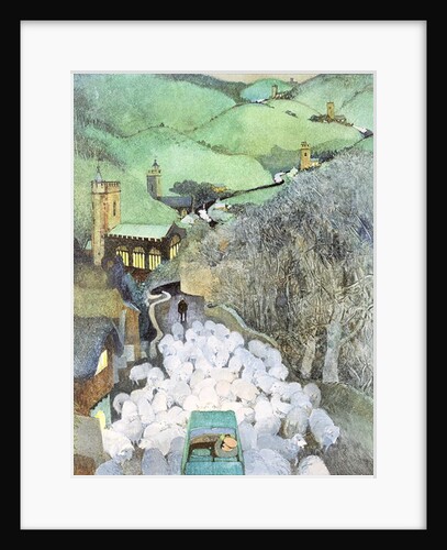 Sheep on the Road by George Adamson