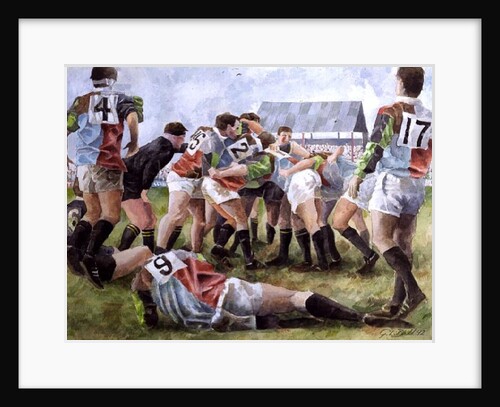 Rugby Match: Harlequins v Wasps, 1992 by Gareth Lloyd Ball