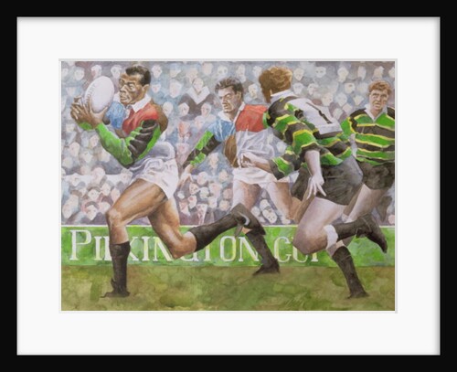 Rugby Match: Harlequins v Northampton, 1992 by Gareth Lloyd Ball