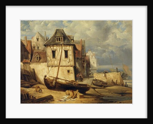 Coastal Fishing Village by Richard Parkes Bonington