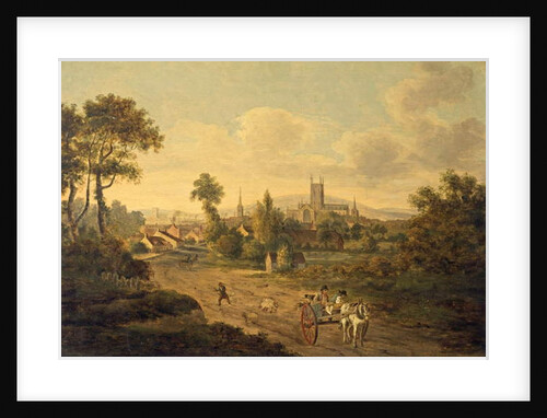 Gloucester from St Mary Magdalen, c.1780 by Julius Caesar Ibbetson