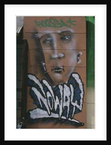 Mural depicting a human face by Anonymous