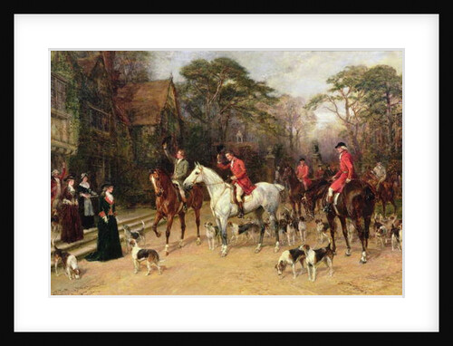 The Meet at the Manor House, 1908 by Heywood Hardy