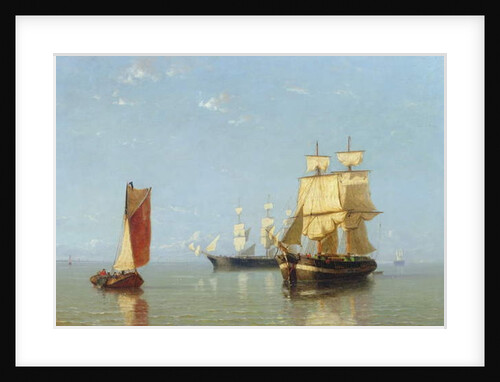 Shipping Scene, 1880 by Joannes Frederick Schutz