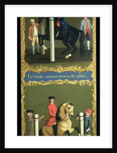 The Scholar Mounted between the Pillars, and The Levee or Pesade Seen from Before, c.1750 by Thomas of Pall Mall (attr. to) Butler