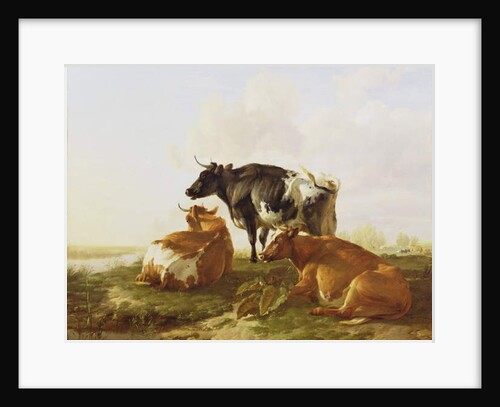 Cattle in a River Landscape by Thomas Sidney Cooper