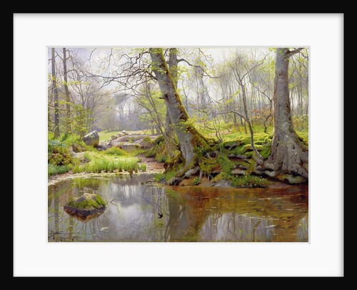 Woodland Pond, 1890 by Peder Monsted