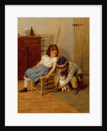 Playing with Kitty by John Morgan