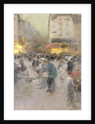 A Paris Street Scene by Luigi Loir