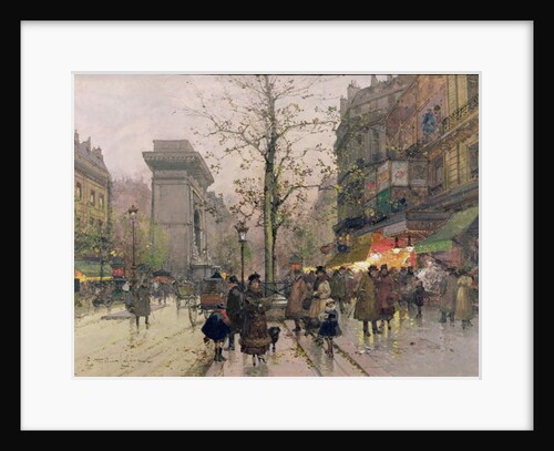 Porte St. Denis, Paris by Eugene Galien-Laloue