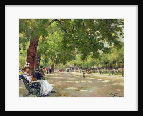 Hyde Park, London by Count Girolamo Pieri Nerli