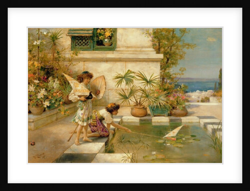 Children Playing with Boats, 1900 by William Stephen Coleman