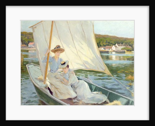 Ladies in a Sailing Boat by Jules Cayron