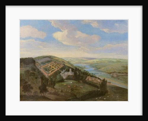 Tawstock Court in Devon, with a view of Barnstable in the distance, c.1740 by English School