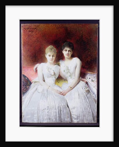 Portrait of Marthe and Terese Galoppe, 1889 by Leon Joseph Florentin Bonnat