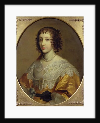 Portrait of Henrietta Maria, Queen consort of Charles I of Great Britain and Ireland by Cornelius Janssen van Ceulen