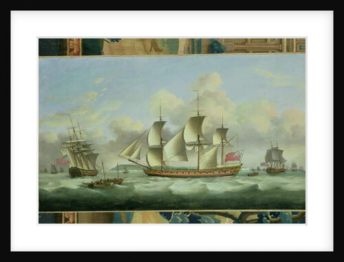 Three British Frigates Offshore, 1782 by Thomas Luny