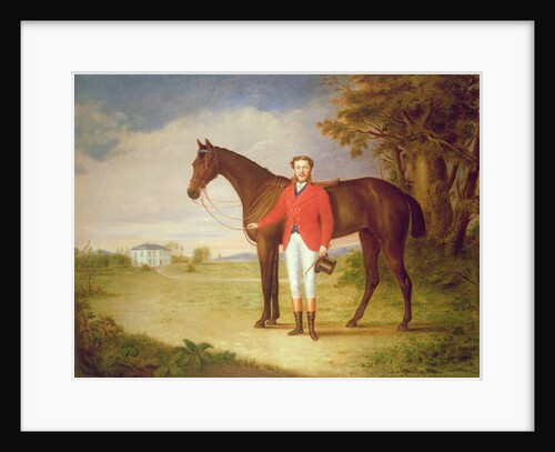Portrait of a gentleman with his horse, c.1840 by English School