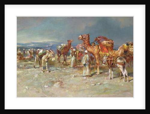 The Arab Caravan by Italian School