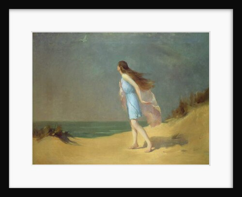 Girl on the beach by Frank Richards