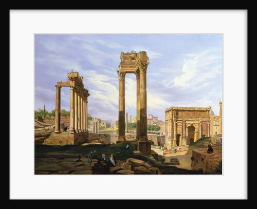 View of the Roman Forum by Jodocus Sebasiaen Adeele