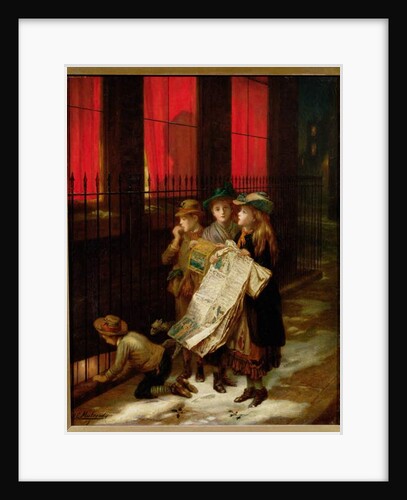 Carol Singers, 1889 by Augustus Edward Mulready