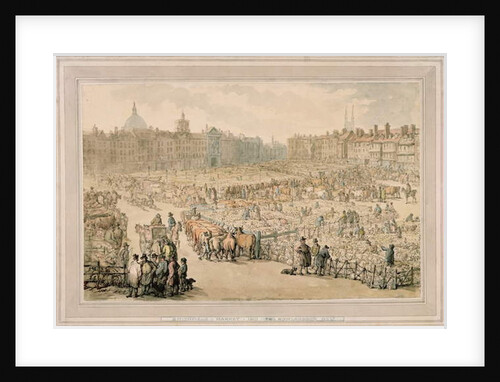 Smithfield Market, 1810 by Thomas Rowlandson