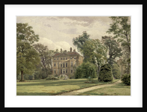 View of the Garden Front at Wandsworth Manor House, St. John's Hill, 1887 by John Crowther