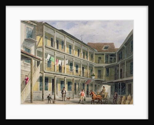 View of Blue Boar Inn yard, no.30 Aldgate, c.1850 by Thomas Hosmer Shepherd