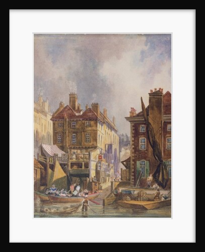 Old Hungerford Market from the river, London, c.1810 by George Sidney Shepherd