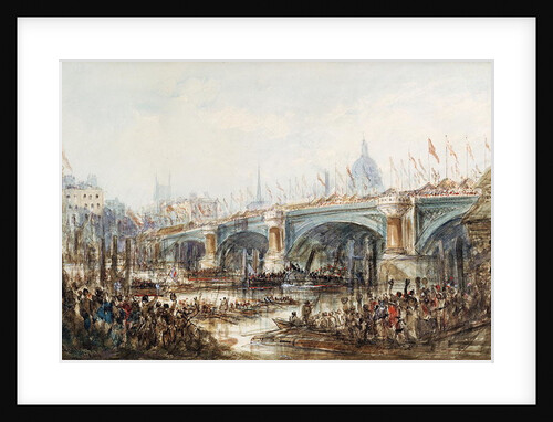 View of the Opening of the New Blackfriars Bridge by Queen Victoria 6th November 1869 by George the Younger Chambers