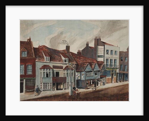 View of Newington Butts, Southwark showing the George Tavern and shop fronts, c.1825 by English School