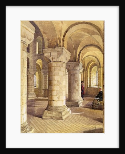 Interior View of St. John's Chapel, Tower of London, 1883 by John Crowther