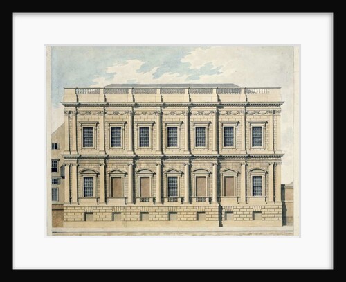 View of the Banqueting House at Whitehall, Westminster, c.1790 by Thomas Malton Jnr.